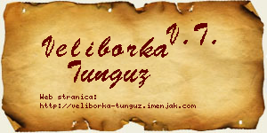 Veliborka Tunguz vizit kartica